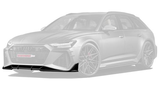 Carbon front bumper lip for Audi RS6