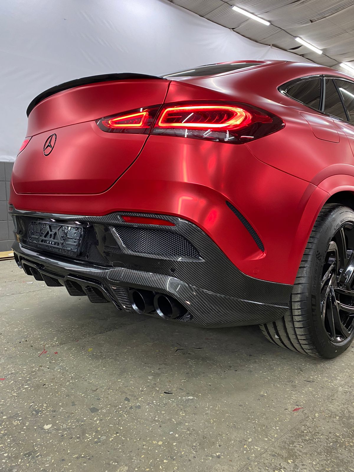 Carbon diffuser for Mercedes-benz GLE Coupe c167