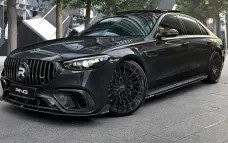 Carbon front bumper splitter for Mercedes-Benz S63 W223