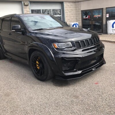 Black Tyrannos V3 for Jeep GC Trackhawk built by our dealers in Canada, Ontario. MAS Tuning
