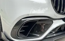 Carbon front bumper inserts for Mercedes-Benz S63 W223