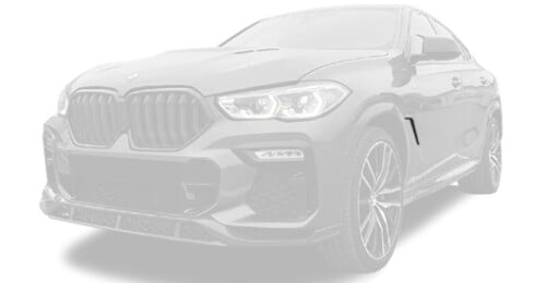 Carbon front fender inserts for BMW X6 G06