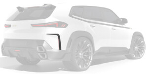 Rear bumper side inserts