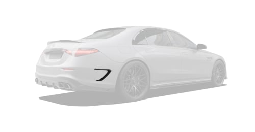 Carbon rear bumper inserts for Mercedes-Benz S63