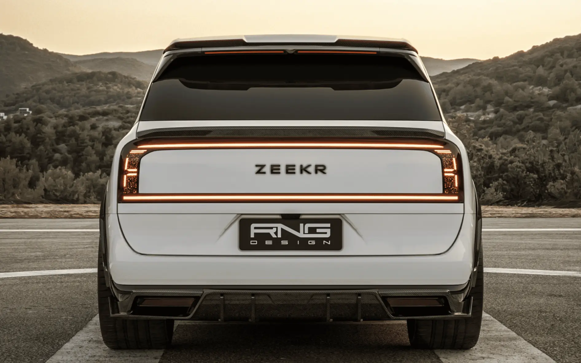 Carbon Diffuser for Zeekr 9X