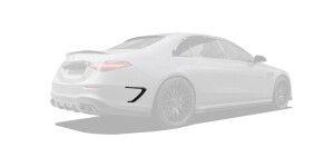 Rear bumper side inserts