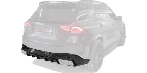 Rear bumper diffuser