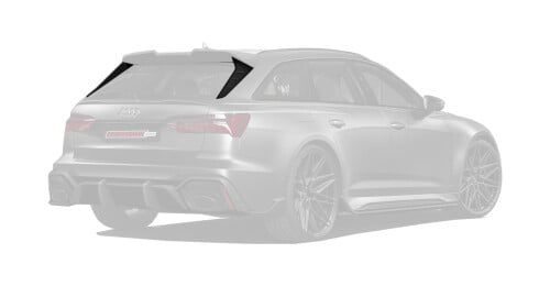 Carbon rear window inserts for Audi RS6 C8