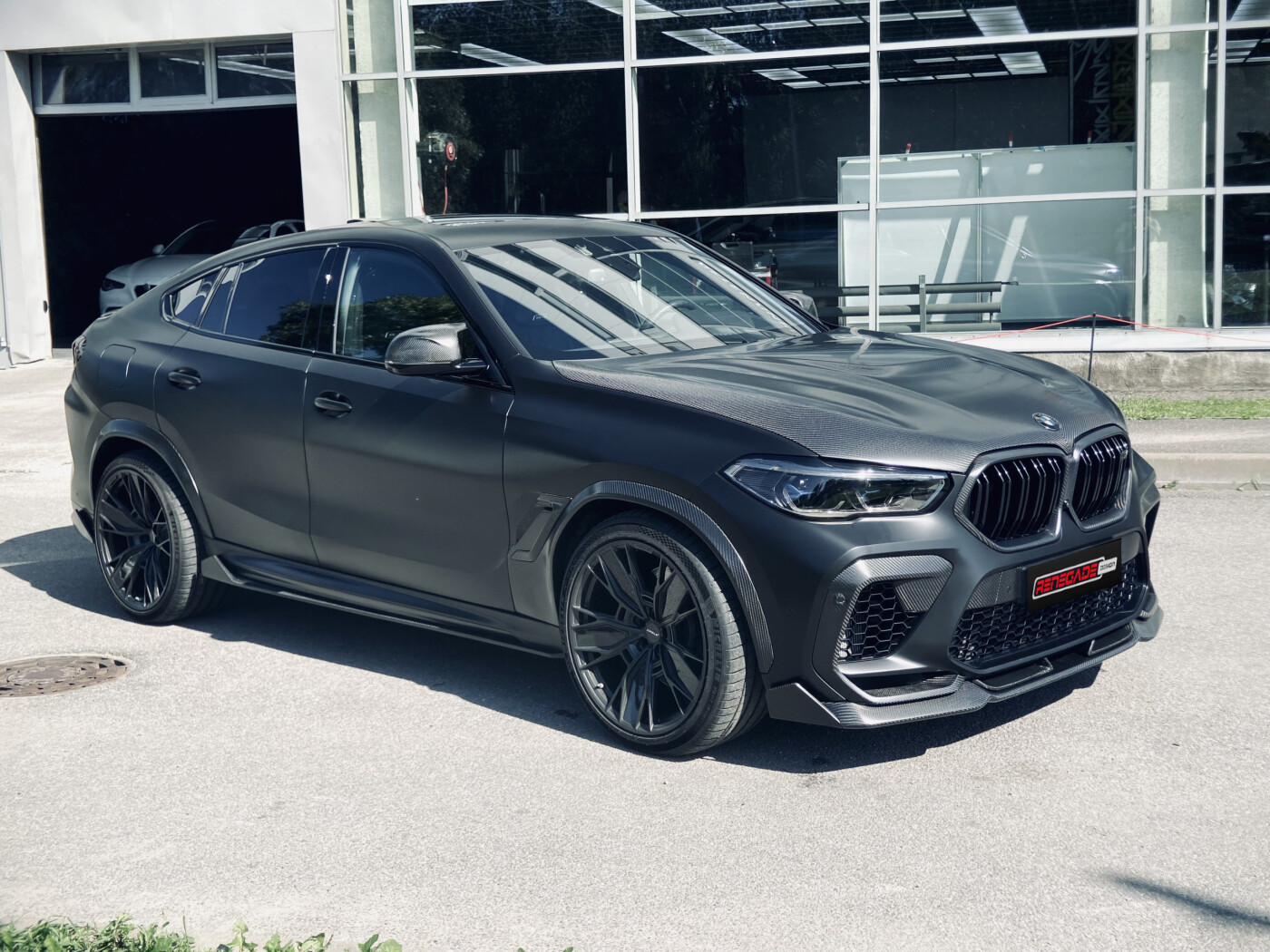 Body kit for BMW X6M F96 carbon parts manufacturing at Renegade Design