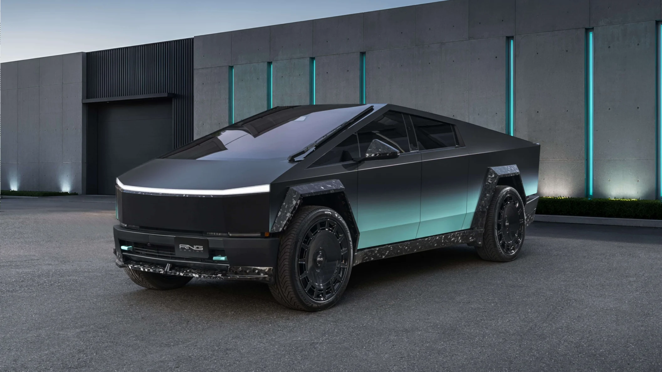 Tesla Cybertruck in Südkorea: RNG Design Forged Carbon, 26-Zoll-Schmiederäder und exklusiver Mattverlauf
