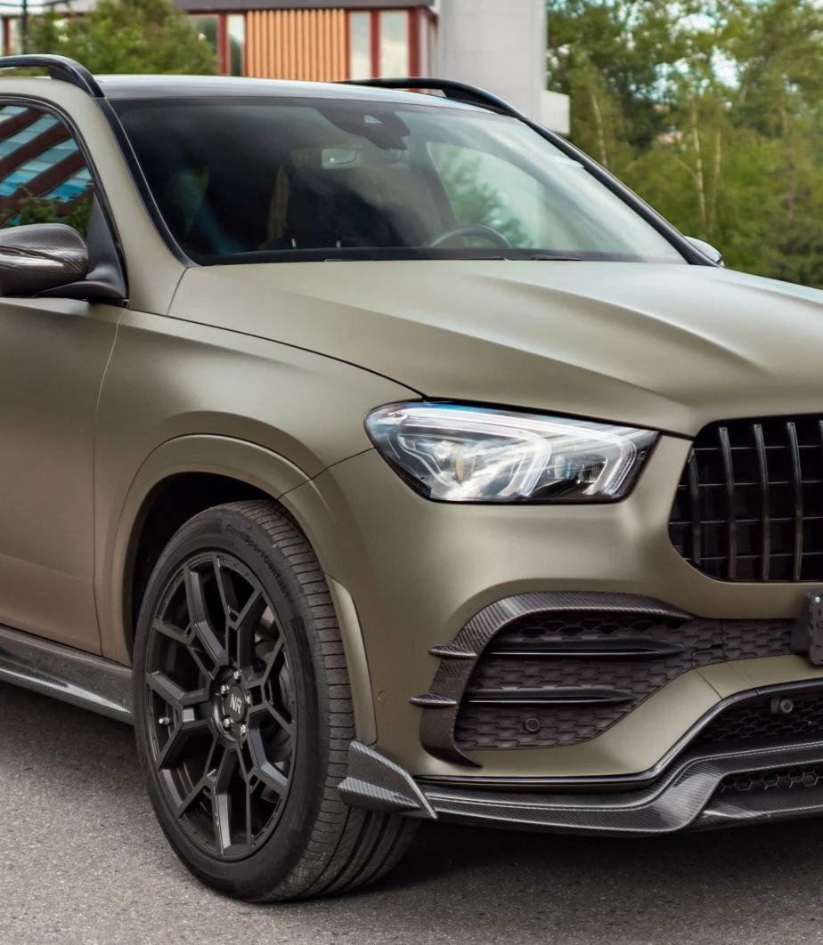 Mercedes-Benz GLE V167 in Matte Khaki: full 6K carbon and forged wheels — attention is guaranteed