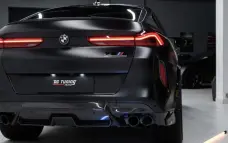 Carbon rear bumper inserts for BMW X6M F96