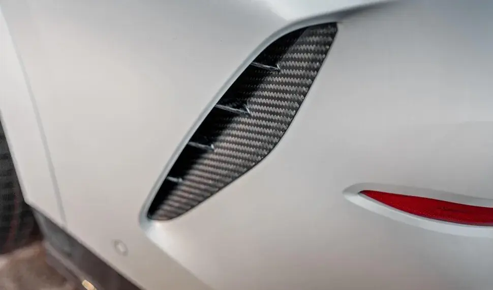 Carbon rear bumper inserts for BMW X6 G06