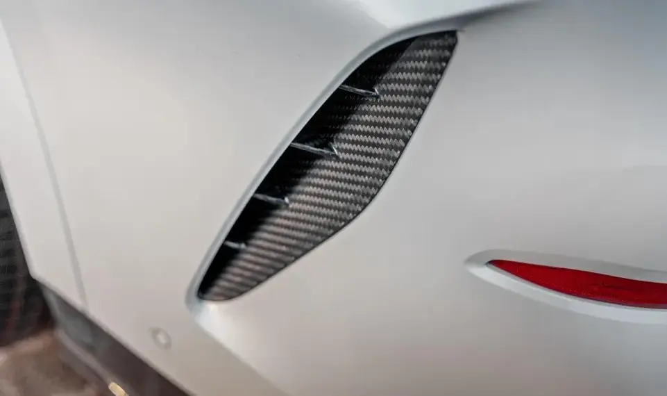 Carbon rear bumper inserts for BMW X6 G06
