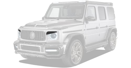 Carbon headlight covers for Mercedes-Benz G-Class W463