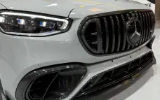 Carbon front bumper splitter for Mercedes-Benz S63 W223