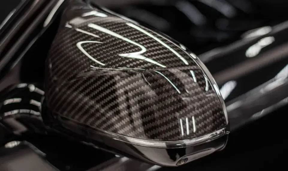 Carbon mirror covers for BMW XM