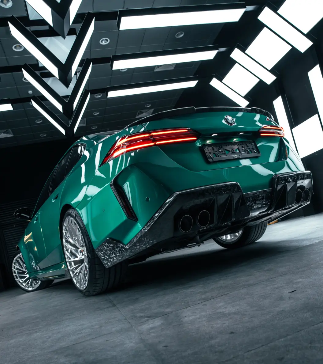 Forged Carbon Body Kit for BMW M5 G90 in Isle of Man Green
