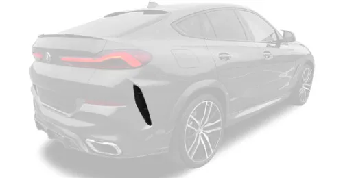 Carbon Einsätze für die hintere Stoßstange für BMW X6 G06