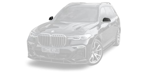 Carbon mirror covers for BMW X7 LCI