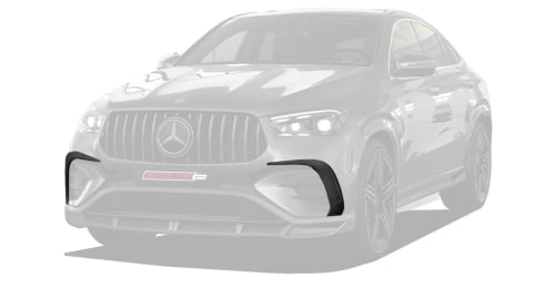 Carbon front bumper inserts for Mercedes-Benz GLE Coupe 2024