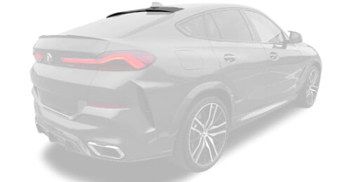 Carbon roof spoiler for BMW X6 G06