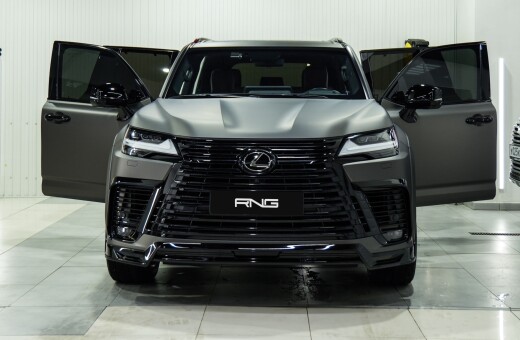 Lexus LX600 Full Widebody Kit: Gloss Black Power, Matte Grey Contrast