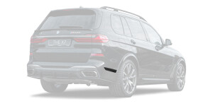 Rear bumper side inserts