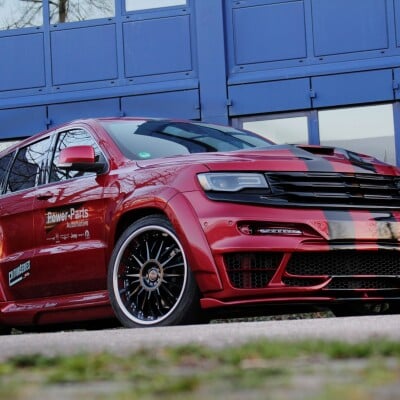 Red Tyrannos V2 Full body kit built by our dealers in Germany Power Parts Automotive GmbH