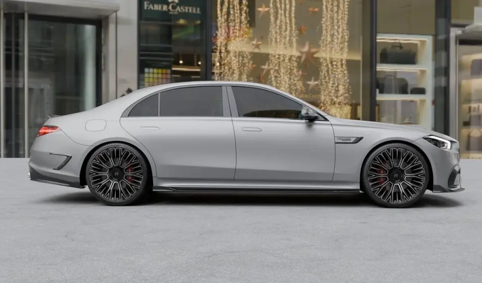 Carbon front fender inserts for Mercedes-Benz S63 W223