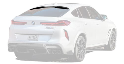 Carbon roof spoiler for BMW X6M F96