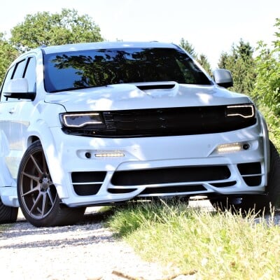 White Tyrannos V2 Full body kit built by our dealers in Germany Power Parts Automotive GmbH