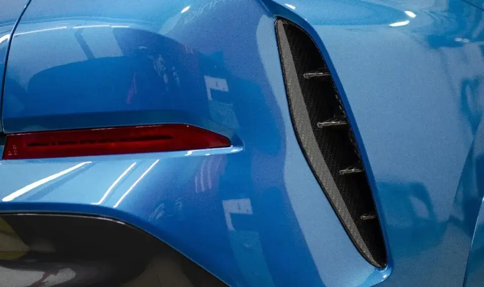 Carbon rear bumper inserts for BMW X6 G06