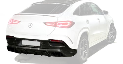 Carbon diffuser for Mercedes-benz GLE Coupe c167