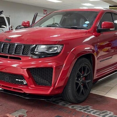 Red Jeep GC SRT by local dealer in Nelspruit