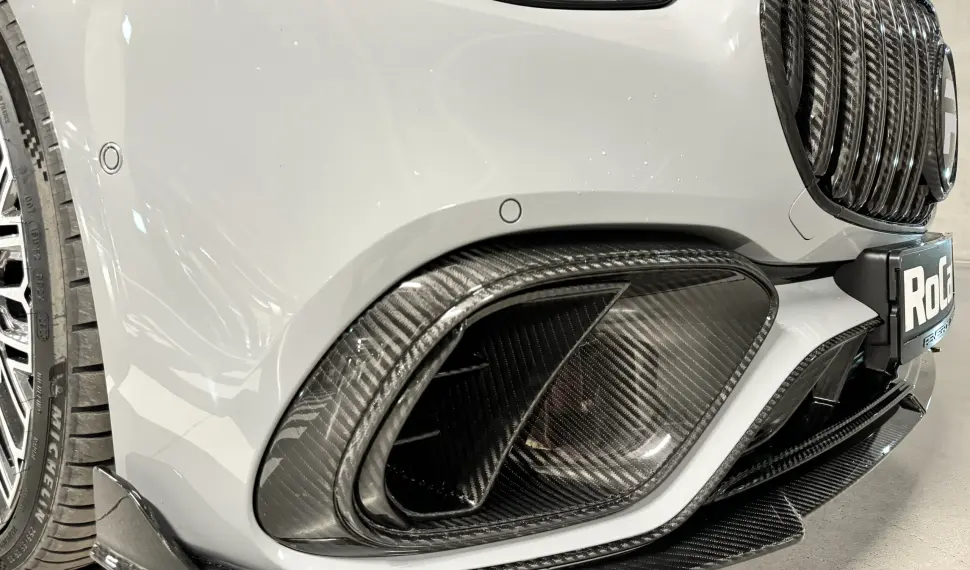 Carbon front bumper inserts for Mercedes-Benz S63 W223