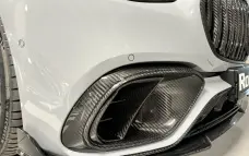 Carbon front bumper inserts for Mercedes-Benz S63 W223