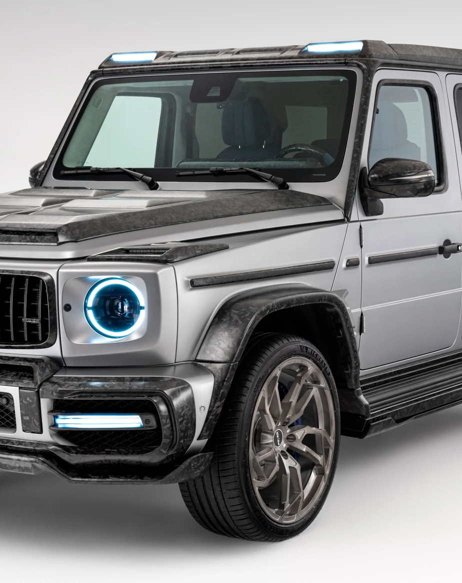Mercedes-Benz G63 W463: mattes Forged Carbon, 23″ Schmiederäder und ein komplett neu bezogener Innenraum — ein Build ohne Doppelgänger