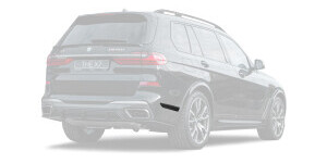 Rear bumper side inserts