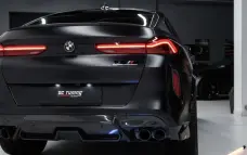 Carbon rear bumper inserts for BMW X6M F96