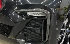 Carbon front bumper inserts for BMW X7