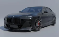 Kühlergrillblende aus Carbon für BMW 7 G70