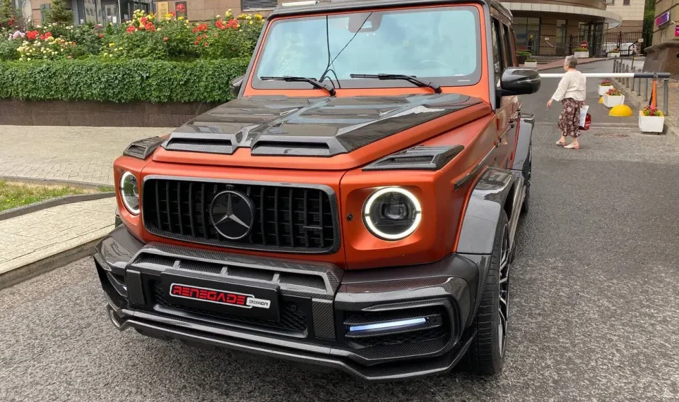 Carbon grille trim for Mercedes-Benz G-Class W463
