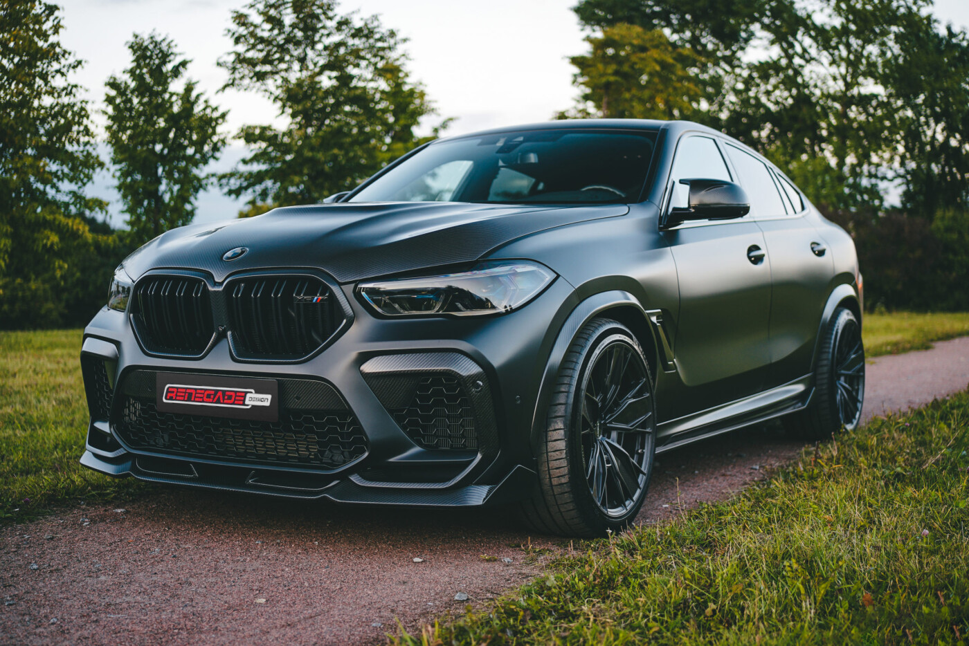 Body kit for BMW X6M F96 carbon parts manufacturing at Renegade Design