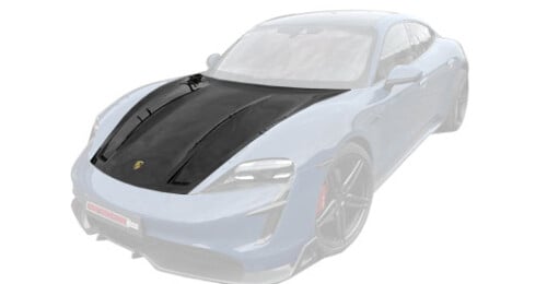 Carbon hood for Porsche Taycan