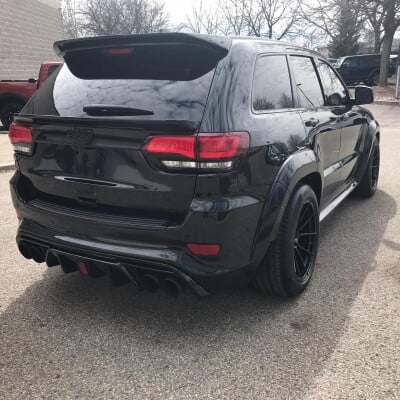 Black Tyrannos V3 for Jeep GC Trackhawk built by our dealers in Canada, Ontario. MAS Tuning