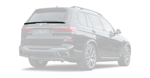 Carbon rear mid spoiler for BMW X7 LCI