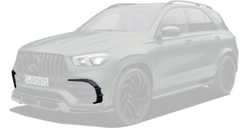 Carbon frontstoßstangeneinsätze für Mercedes-Benz GLE V167