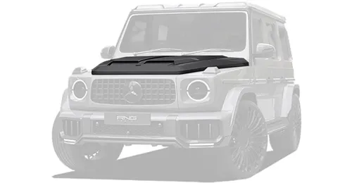 Mercedes G63 W465 carbon hood in forged carbon by RNG Design