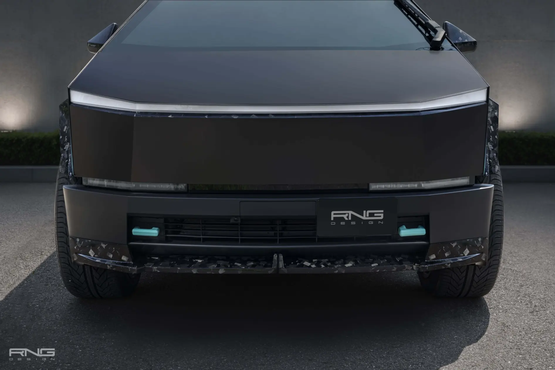 Tesla Cybertruck in Südkorea: RNG Design Forged Carbon, 26-Zoll-Schmiederäder und exklusiver Mattverlauf